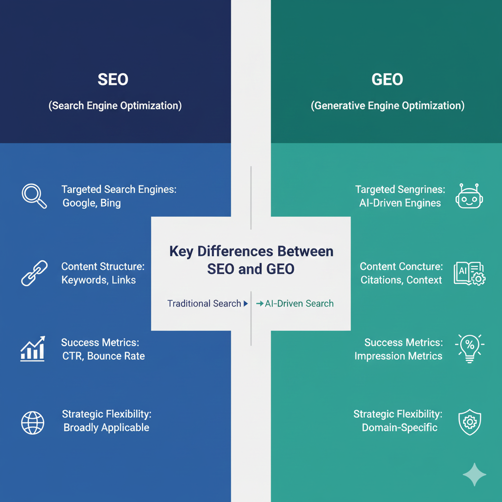 SEO vs GEO Compare